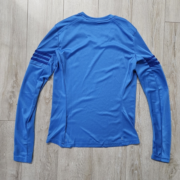 Adidas Long Sleeve Athletic Top, Size S, Blue - Picture 2 of 8